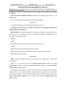 SECRETARIA DE DESARROLLO SOCIAL