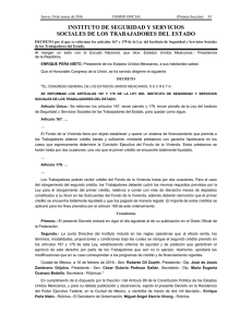 INSTITUTO DE SEGURIDAD Y SERVICIOS SOCIALES DE LOS TRABAJADORES DEL ESTADO