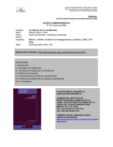 Capitulo: La reforma de la Constitución.