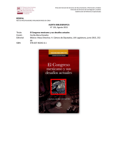 Título: El Congreso mexicano y sus desafíos actuales