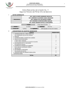 Datos Relevantes de la Sesión No. 11  1
