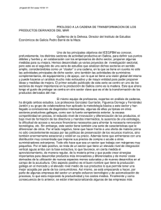 PROLOGO A LA CADENA DE TRANSFORMACION DE LOS