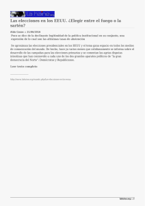 Las elecciones en los EEUU. ¿Elegir entre el fuego o... sartén?
