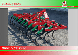 Catálogo CHISEL 3 FILAS VULCANO