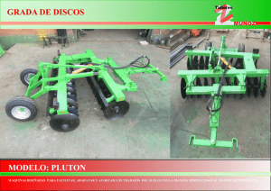 Catálogo GRADA DE DISCOS PLUTON