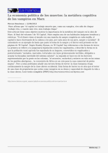 La economía política de los muertos: la metáfora cognitiva