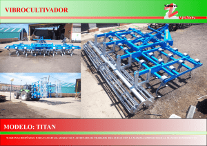 Catálogo VIBROCULTIVADOR TITAN