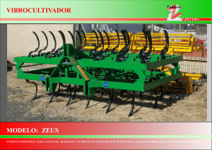 Catálogo VIBROCULTIVADOR ZEUS