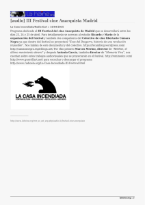 [audio] III Festival cine Anarquista Madrid