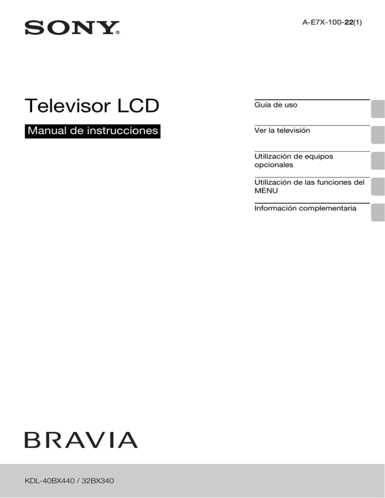 Televisor LCD Manual de instrucciones
