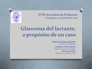 5. Glaucoma del lactante, a propósito de un caso