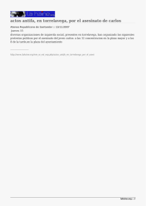 actos antifa, en torrelavega, por el asesinato de carlos