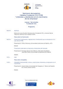 Seminario de expertos Cátedra Fundación ICO PYME de las empresas”