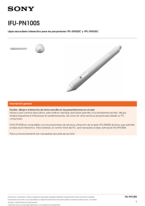 IFU-PN100S Lápiz secundario interactivo para los proyectores VPL-SW525C y VPL-SW535C