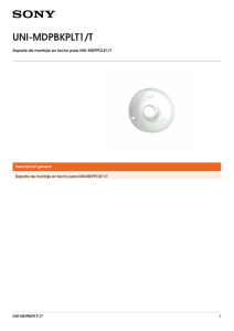 UNI-MDPBKPLT1/T Soporte de montaje en techo para UNI-MDPPOLE1/T