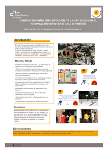 Campus sense fum, implantació de la Llei 42/2010 a l'Hospital Universitari Vall d'Hebron