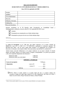HOJA DE INSCRIPCIÓN III REUNIÓN EN CONTABILIDAD SOCIAL Y MEDIOAMBIENTAL