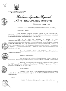 VISTO:  El  Informe  N° 035-200H/COB.RLG.HVC\/GRPPyAT-SC;Py'L, CONSIDER.-\NDO: