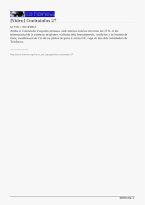 [Video] Contrainfos 27