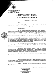 - l1ClJERDO DE CONSEJO REGIONAL 082-2008-GOB.REG.-IIVCA/CR l~O