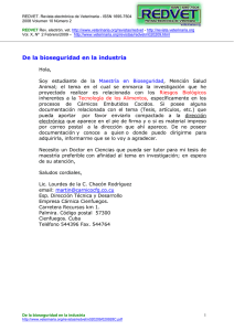 REDVET. Revista electrónica de Veterinaria - ISSN 1695-7504 Rev. electrón. vet. REDVET
