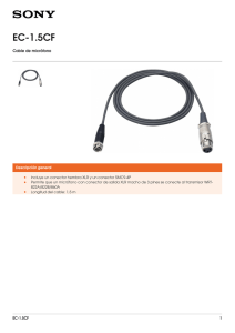 EC-1.5CF • Cable de micrófono