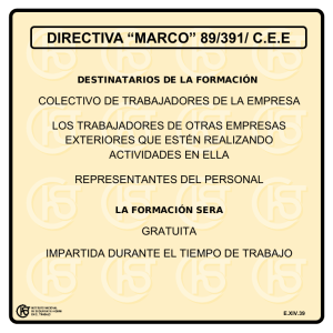 Nueva ventana:Directiva "marco" 89/391/CEE (pdf, 24 Kbytes)