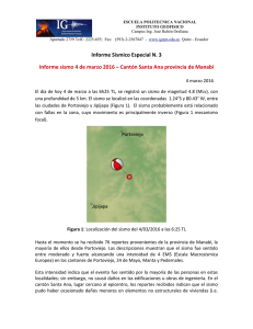 Informe Sísmico Especial N. 3