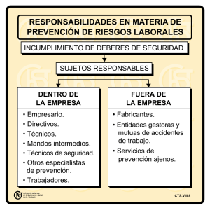 Nueva ventana:Responsabilidades en materia de prevención de riesgos laborales (pdf, 21 Kbytes)