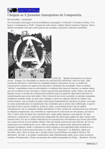Chegam as X Jornadas Anarquistas de Compostela