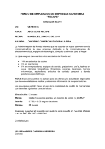 Convenio Comercializadora La Pipa