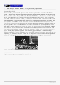 22 de Mayo: Boda Real, ¿Respuesta popular?