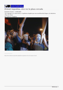 [Fotos] Argentina, otra vez la plaza cercada