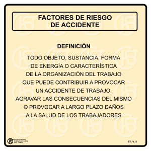 Nueva ventana:Factores de riesgo de accidente (pdf, 20 Kbytes)