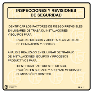 Nueva ventana:Inspecciones y revisiones de seguridad (pdf, 20 Kbytes)