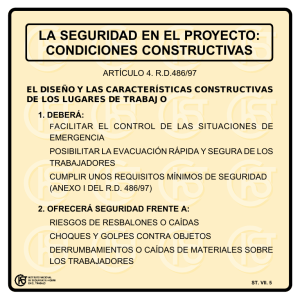 Nueva ventana:La seguridad en el proyecto: condiciones constructivas (pdf, 22 Kbytes)