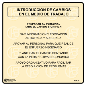 Nueva ventana:Introducción de cambios en el medio de trabajo (pdf, 24 Kbytes)