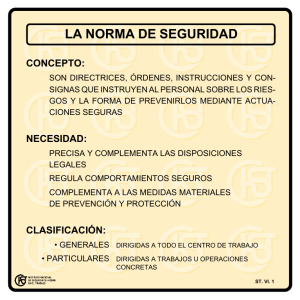 Nueva ventana:La norma de seguridad (pdf, 20 Kbytes)