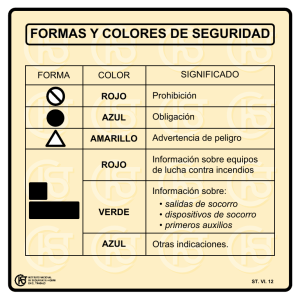 Nueva ventana:Formas y colores de seguridad (pdf, 57 Kbytes)
