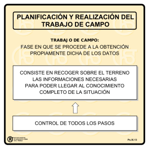 Planificación y Realización del Trabajo de Campo