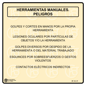 Nueva ventana:Herramientas manuales. Peligros (pdf, 20 Kbytes)
