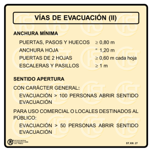 Nueva ventana:Vías de evacuación (II) (pdf, 21 Kbytes)