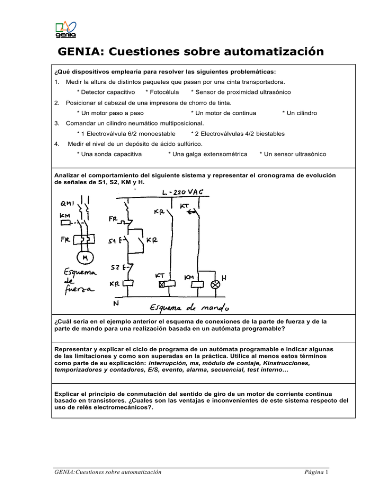 Cuestiones Sobre Automatizaci N