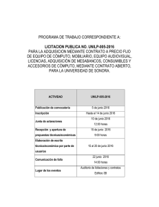 Programa de trabajo
