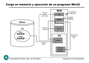 Carga en memoria y ejecución de un programa Win32