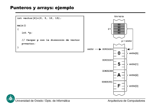 Punteros y arrays: ejemplo