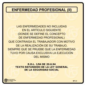 Nueva ventana:Enfermedad profesional (II) (pdf, 24 Kbytes)