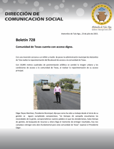 Comunidad de Texas cuenta con acceso digno.