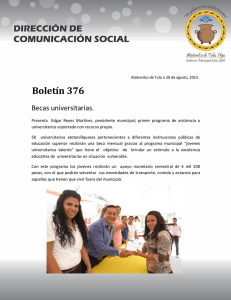 Becas universitarias.
