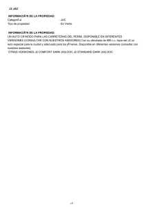 J2 JAC INFORMACIÃ³N DE LA PROPIEDAD:  CategorÃ-a